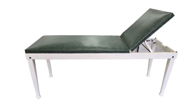 Period Examination Couch Wooden Legs