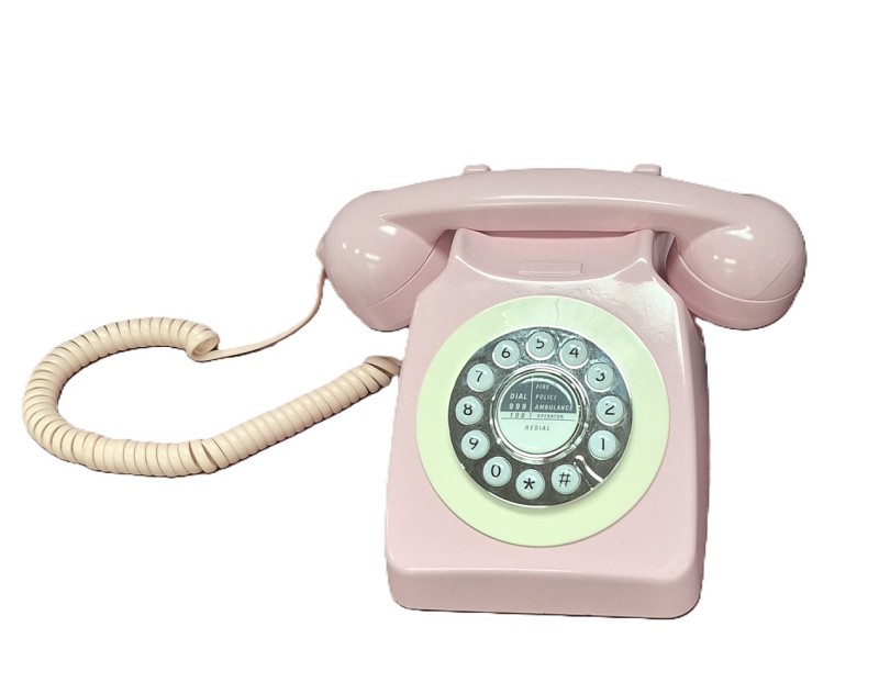 Modified Rotary Phone With Vibrating With Hand Set (Receiver)