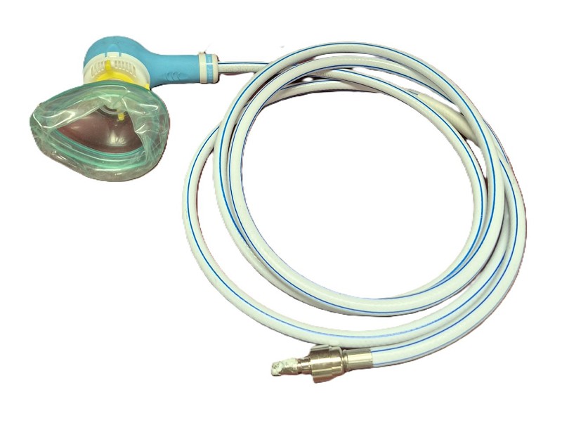 Entonox Breathing Mask & Tubing For Entonox Canister. 