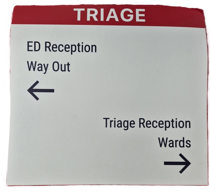 Triage Medium Sign