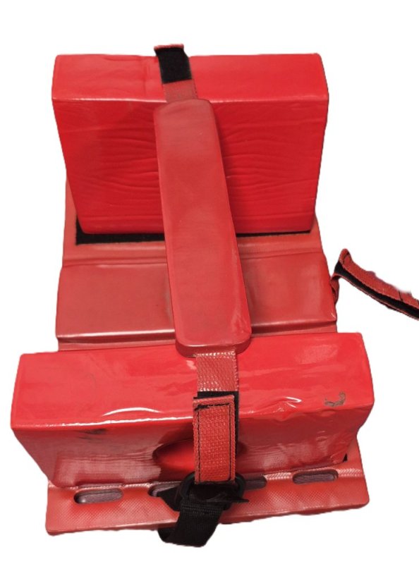 Red Head Rest With Straps For Spine Boards