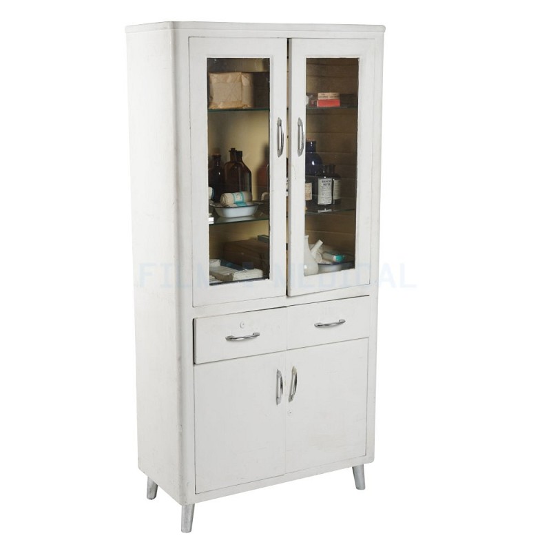 Period Double Fronted Hospital Cabinet dressed