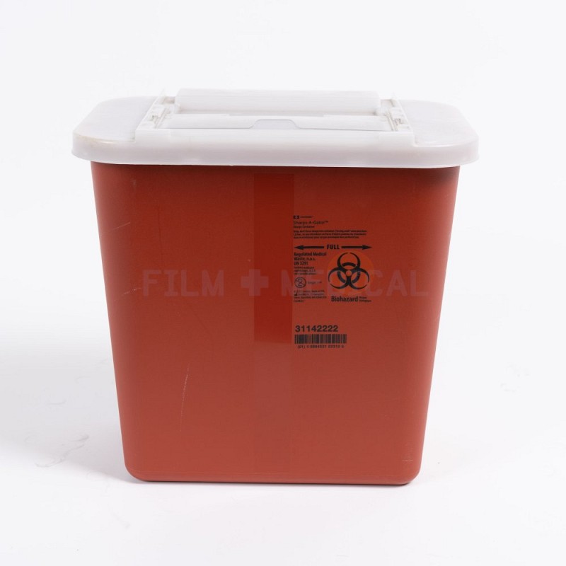 Large Red Sharps Bin