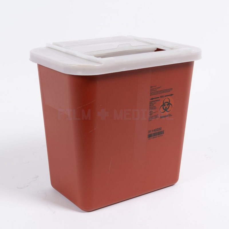 Large Red Sharps Bin