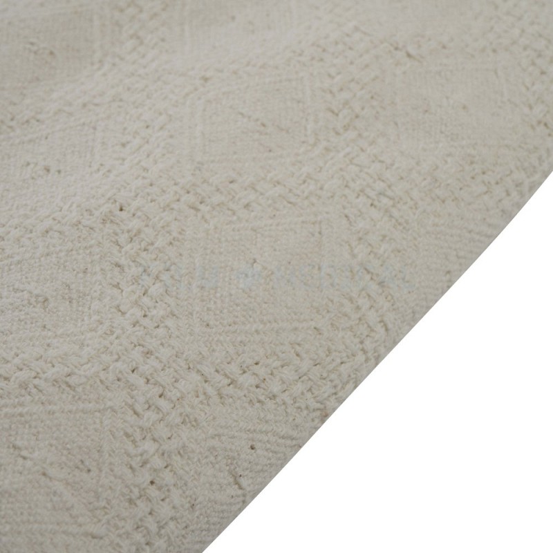 Period Cream Blanket Diamond Pattern