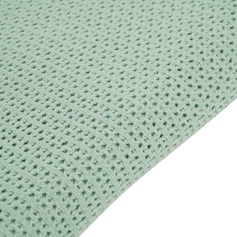 Mint Green Cellular Blanket