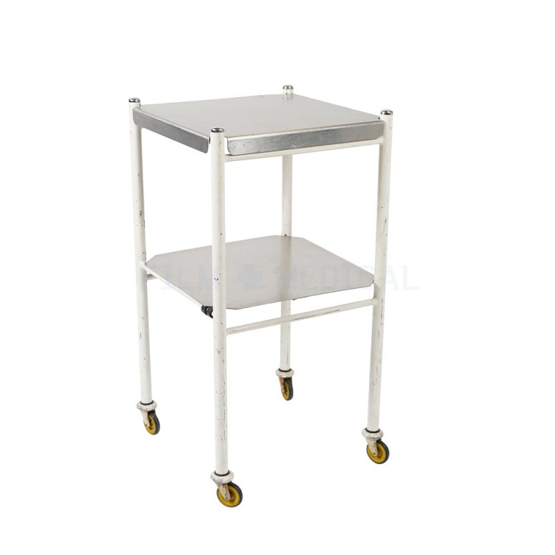 Period Square Trolley With 2 Metal Shelves