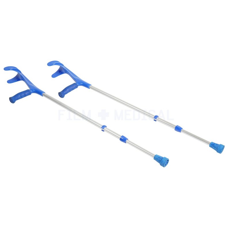 Pair Of Ali Crutches Blue Handle 