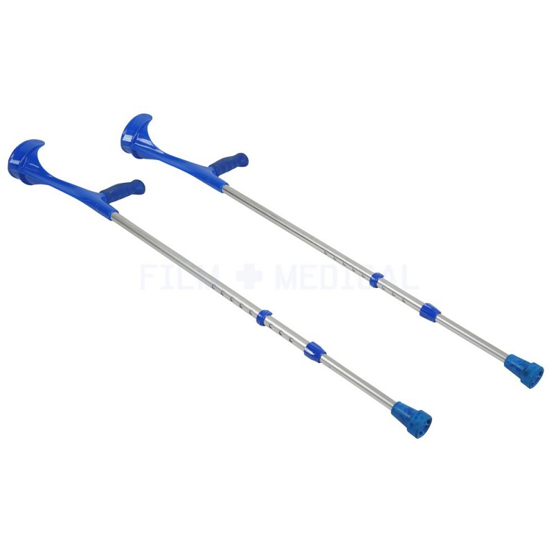 Pair Of Ali Crutches Blue Handle 