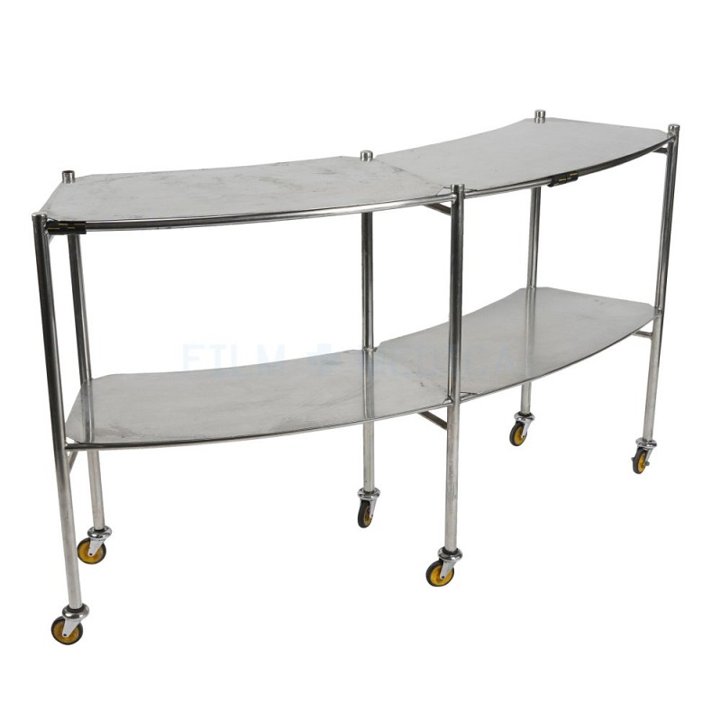 Curved Steel Trolley Double