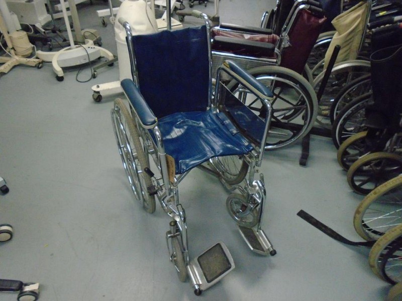 Wheelchair Blue Fabric