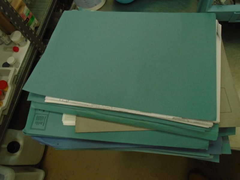 Qty dressing soft  unopened trays folder files 