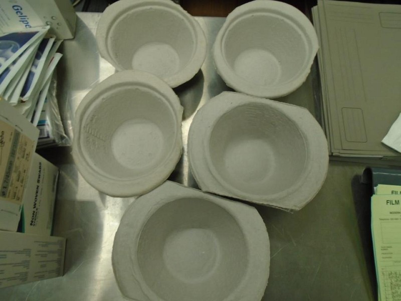 Cardboard vomit bowls
