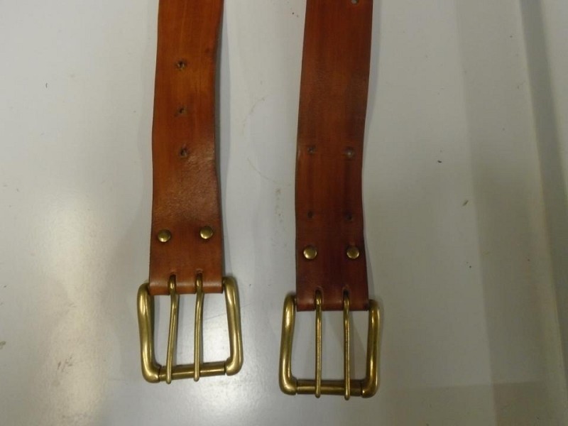 Leather leg restraints 