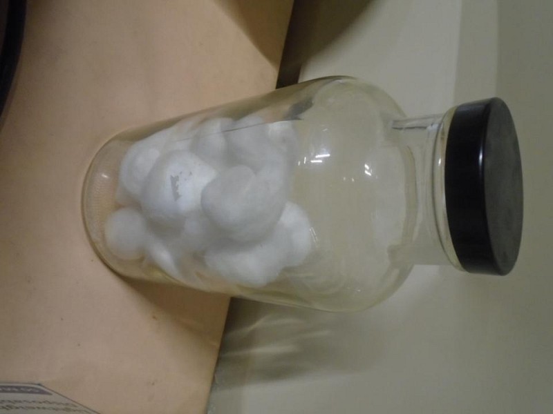 Cotton Wool in Jar