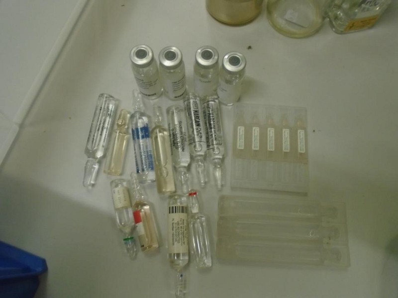 Glass Vials various