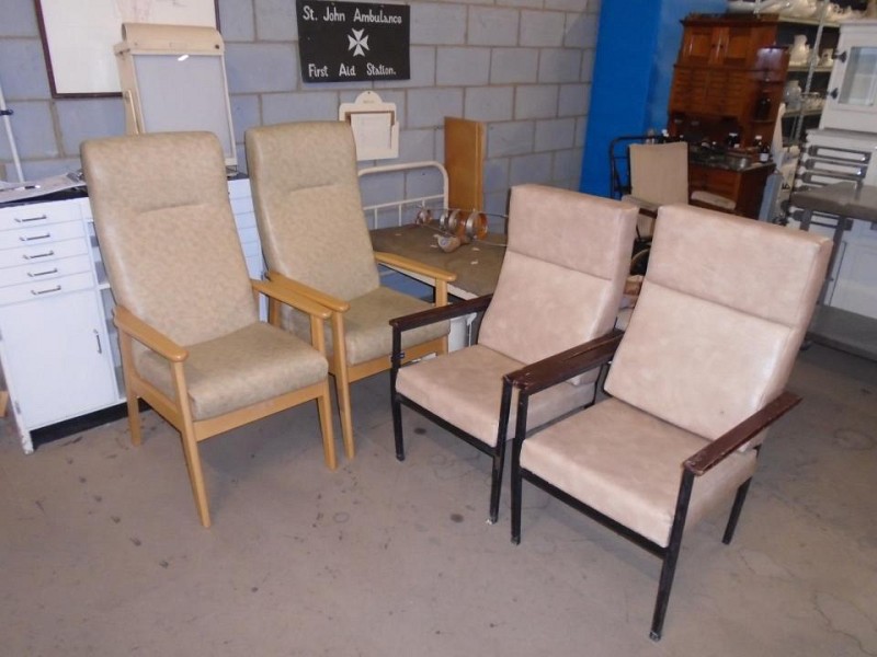 high back Chair beige