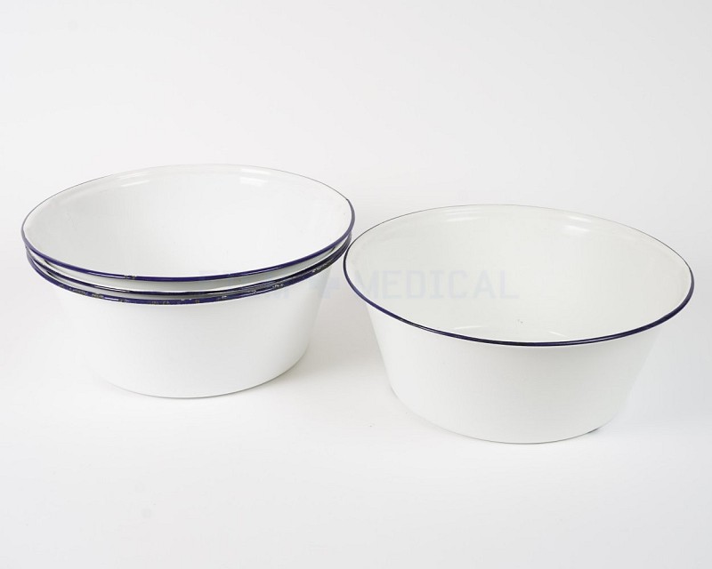 Group Of Medium Enamel Bowls Priced Individually 