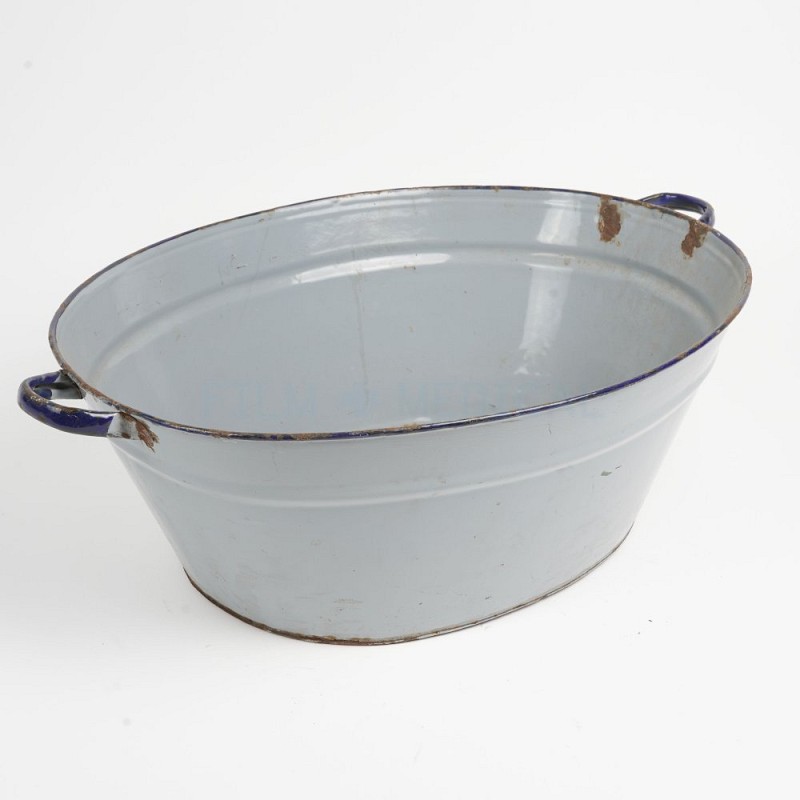 Enamel Bowl 2 Handles