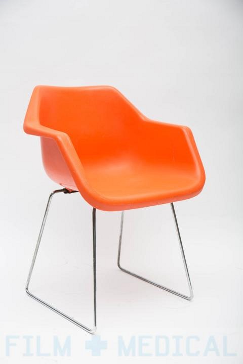 Orange Bucket Chair  Waiting Room