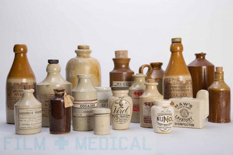 Various Stoneware Medicine Bottles (005) medium priced individually