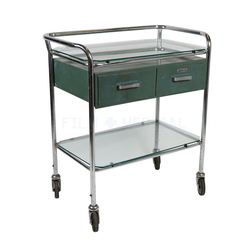 Period Rectangular Trolley 2 Drawers 