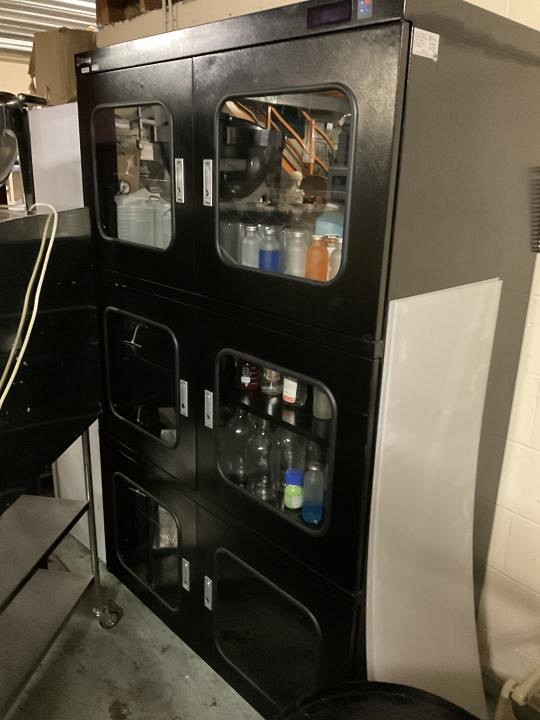 Black dehumidifier cabinet 
