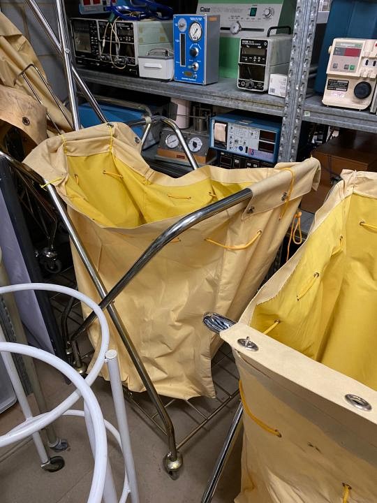 Yellow laundry skip