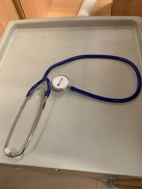 Stethoscope blue