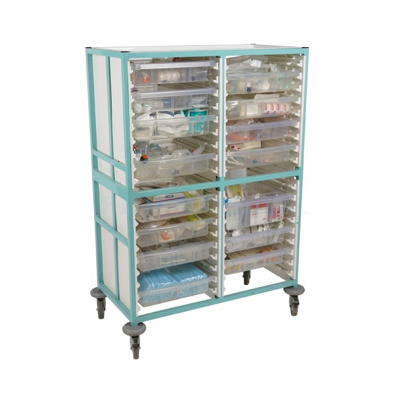 Double Care Tray Trolley