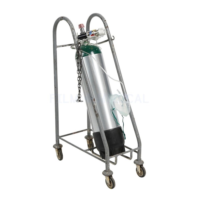 Oxygen Silver & Green Tank With Trolley 