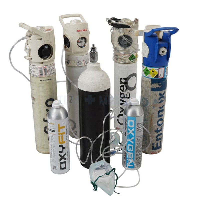 Group Of Oxygen Tanks (Priced Individually)  