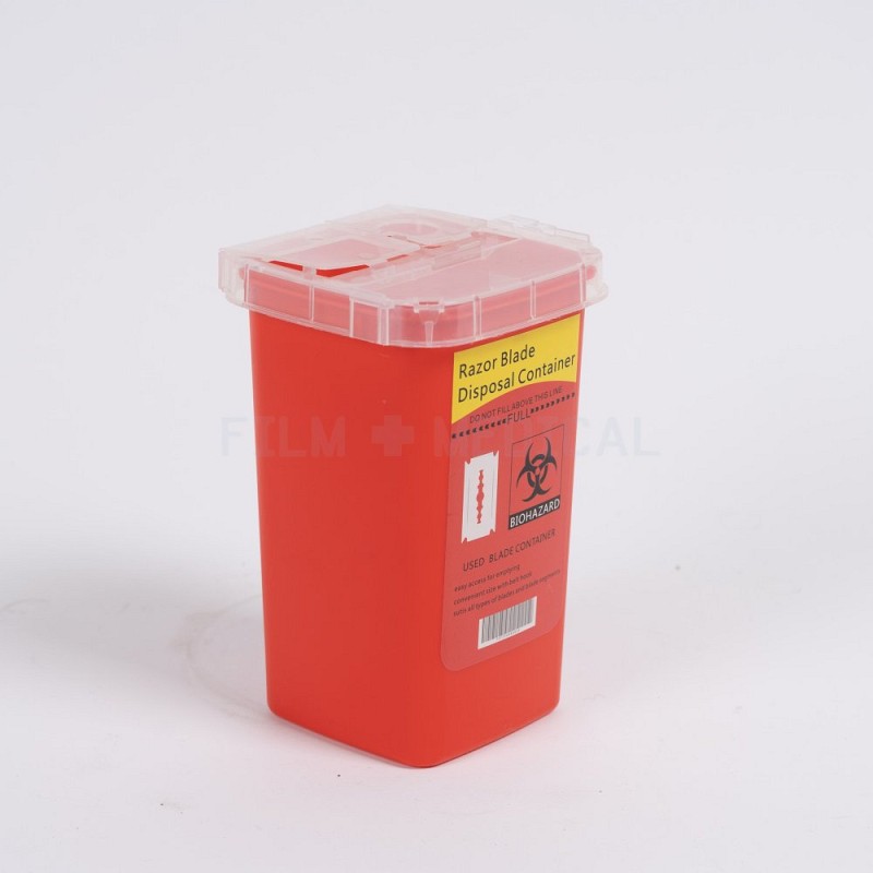 Red Sharps Bin