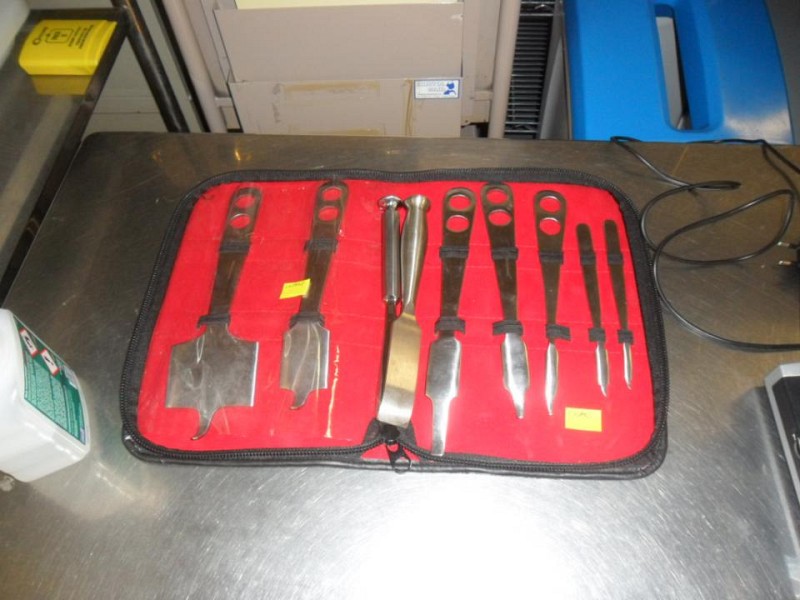 Chisel set black case