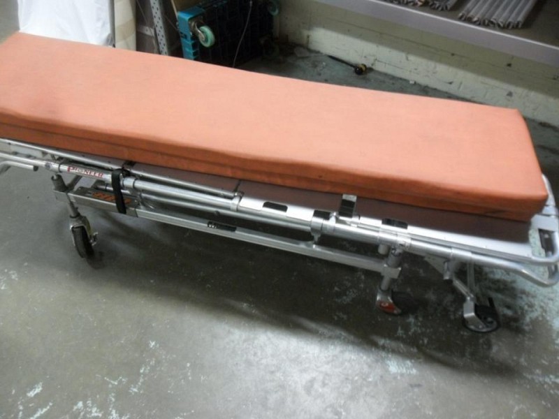 Ambulance Stretcher orange mattress 