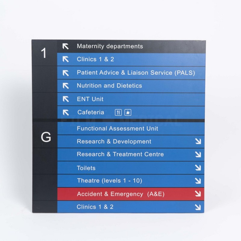 Hospital Sign Maternity Departments