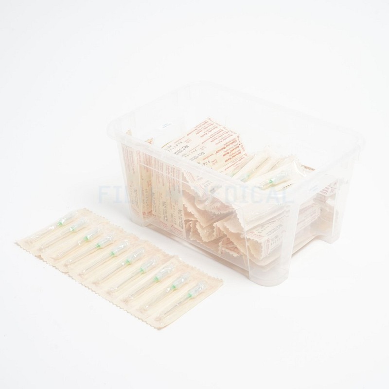 Clear container Dressed Packets Of Needles