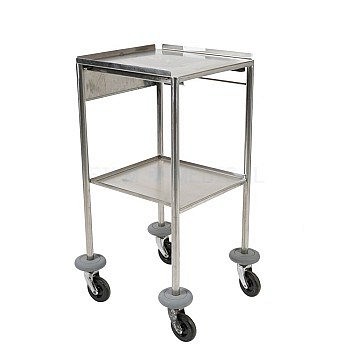 Medical Trolley Square Stainless Steel 