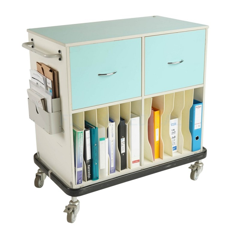 Nurse Records Teal Trolley