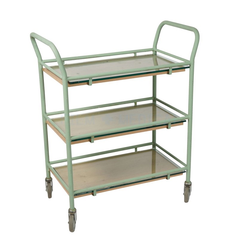 Period Trolley 3 Tier Green