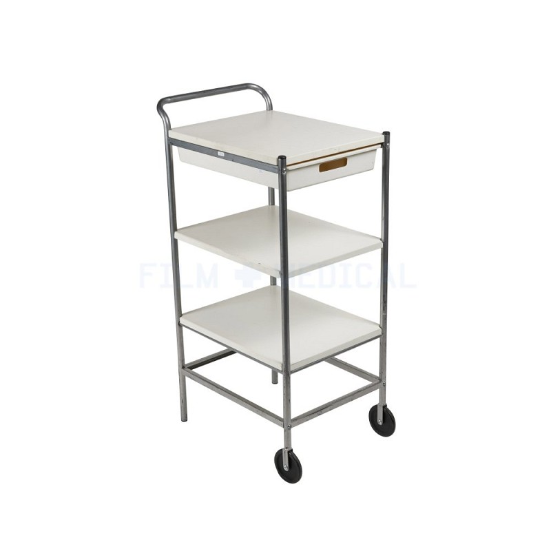 3 Tier White Trolley 