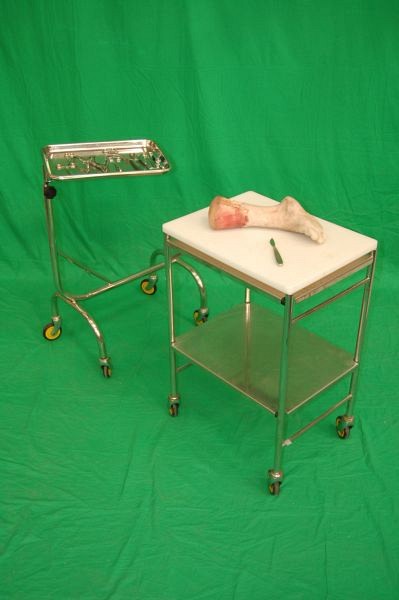 Hospital Trolley in Stainless Steel