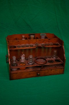 Period Laboratory Stand and Glassware