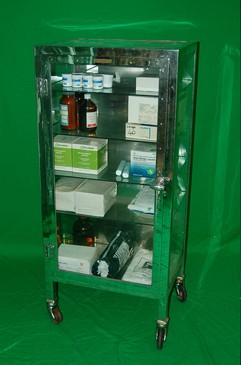 1920's Hospital Cabinet - mortuary/pharmacy