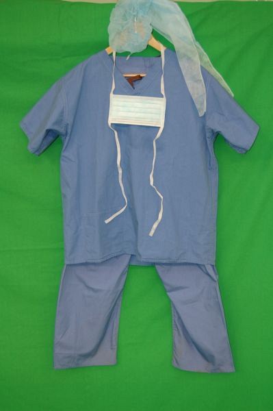 Blue Surgical Scrubs Set