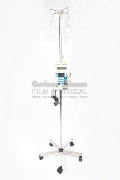 Infusion Pump and fluid/drip bag on stand