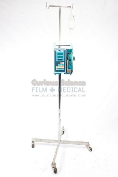 Infusion Pump and fluid/drip bag on stand