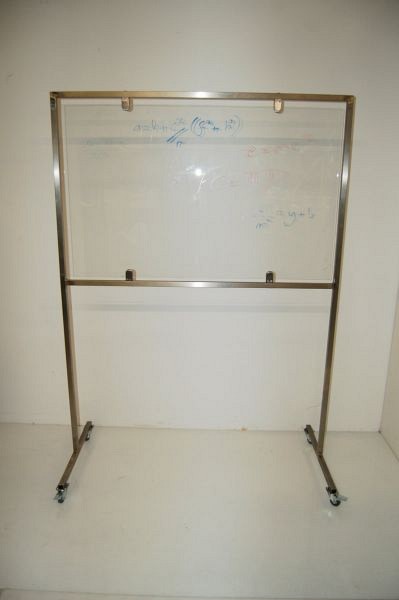 Glass incident / lab display panel on stand