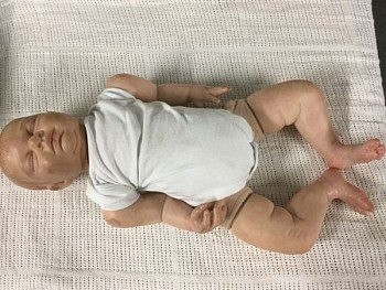 Realistic Hand Painted Baby Model