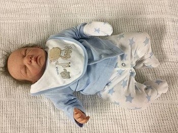 Realistic Hand Painted Baby Model